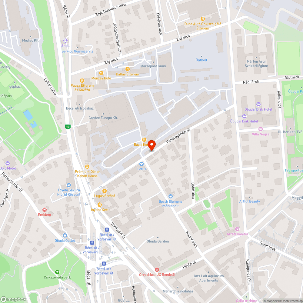 Lejárt műszakis elhagyott autó bejelentés helye