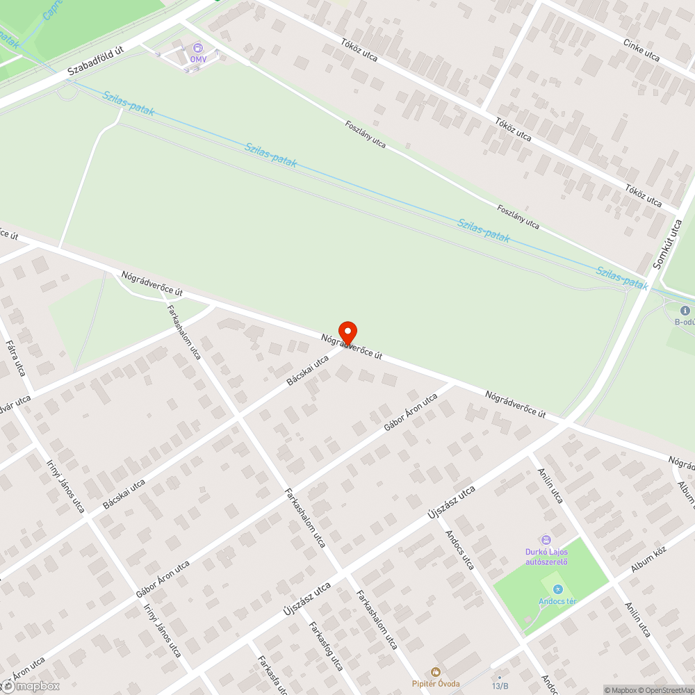 Olvashatatlan utcanévtábla bejelentés helye