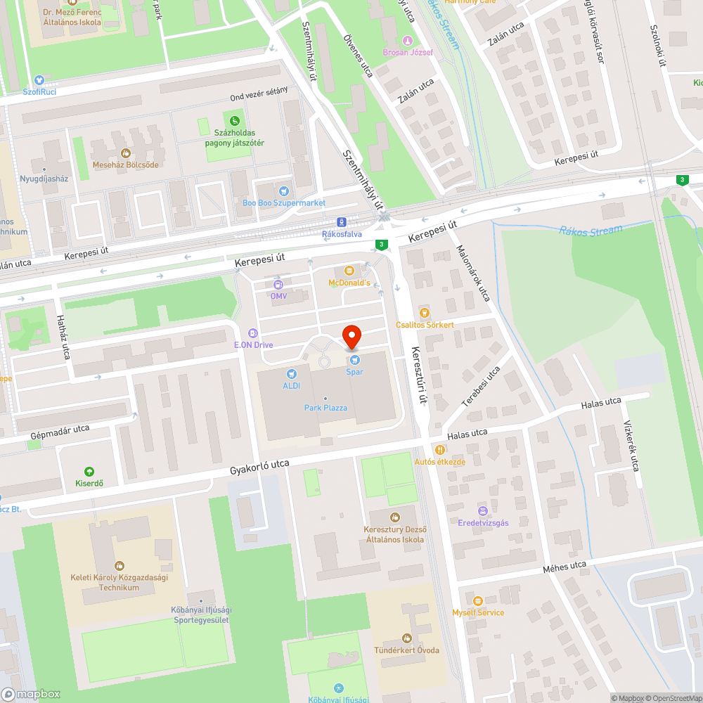 Sérült kerékpártámasz bejelentés helye