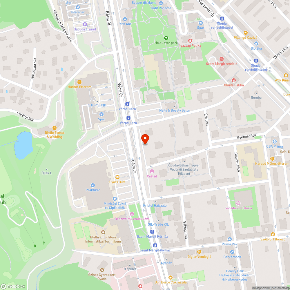 Közműjavítás után hátrahagyott terület bejelentés helye