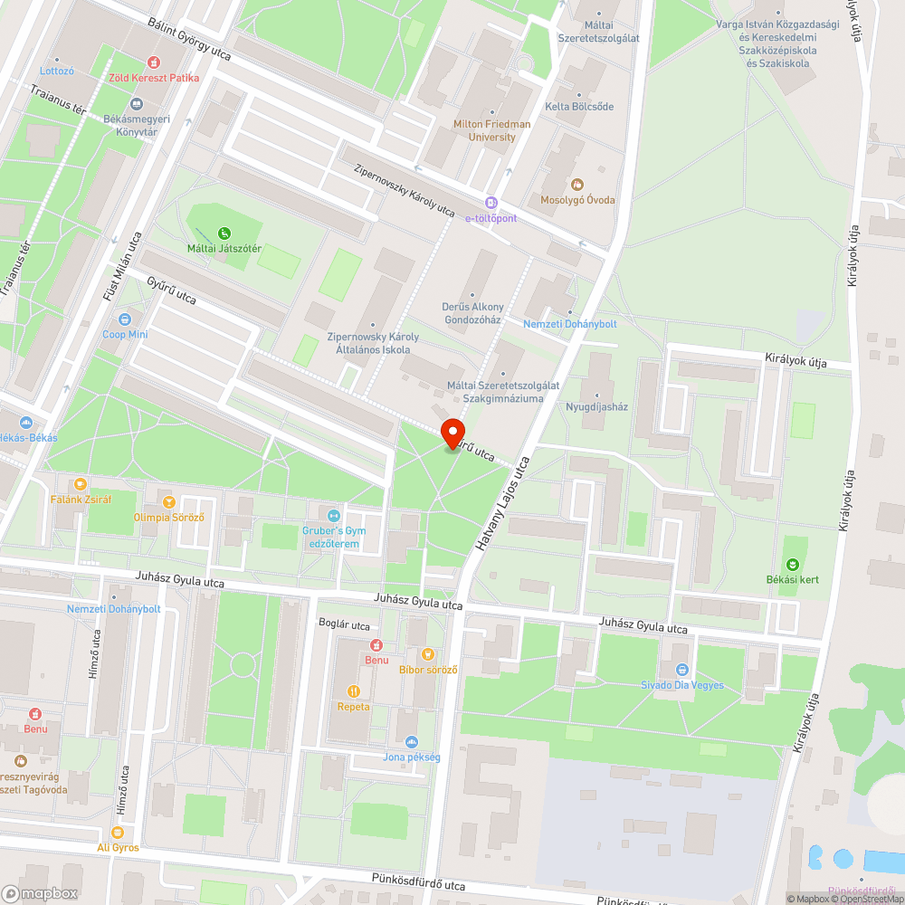 Töredezett járda bejelentés helye