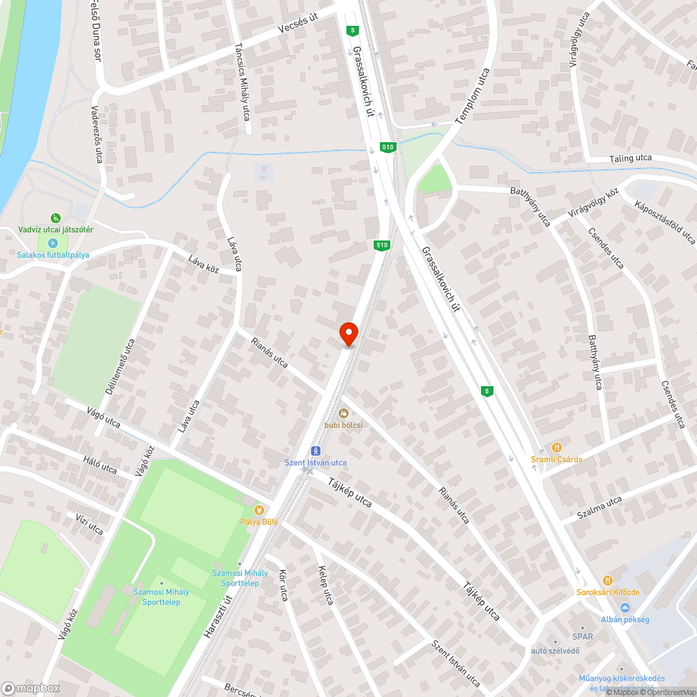 Ledőlt fal a járdára bejelentés helye