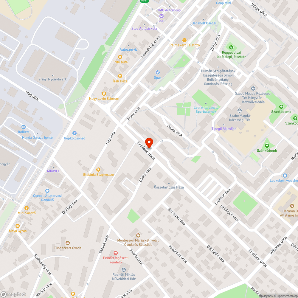 Fapótlás Csepelen bejelentés helye