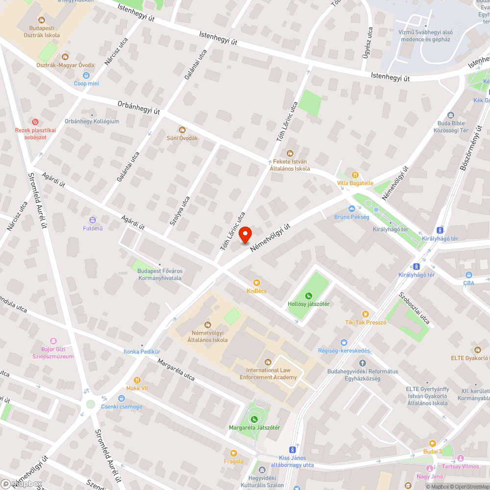 Sérült fedlapok a Németvölgyi út 33.-nál bejelentés helye