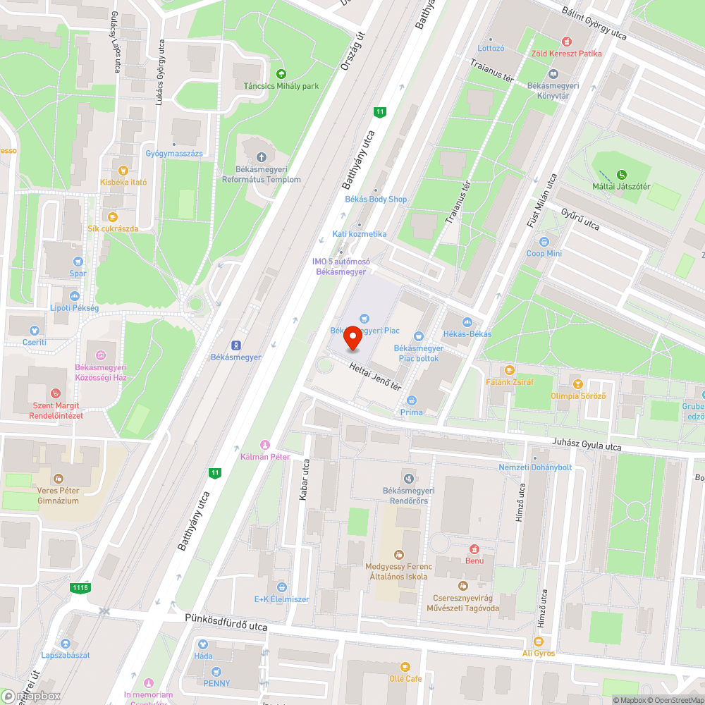 Taktilis sáv bejelentés helye