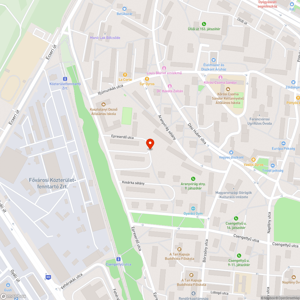 Elhagyott Alfa bejelentés helye