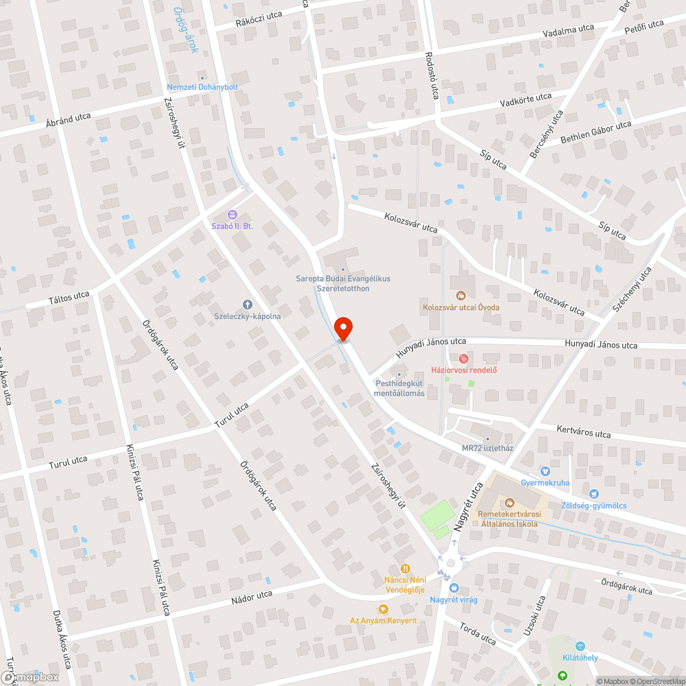 Ülepítőbe dobott tábla bejelentés helye