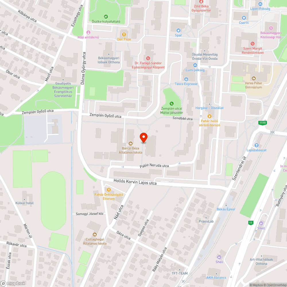 Szétesett pad bejelentés helye