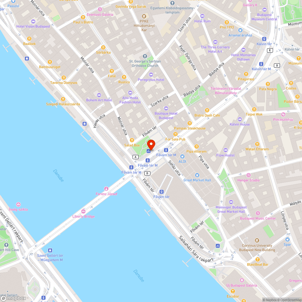 Fővám téri szokásos bejelentés helye