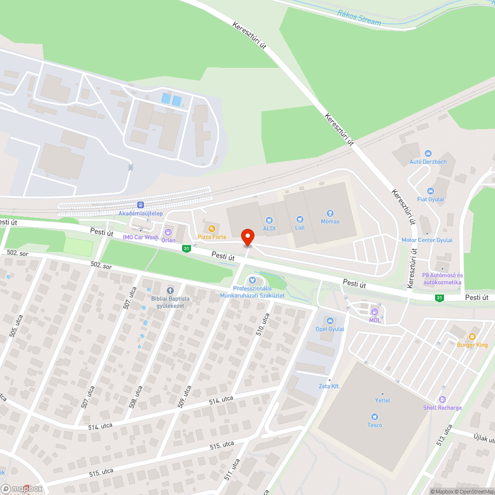 Hiányzó útburkolati jelek bejelentés helye