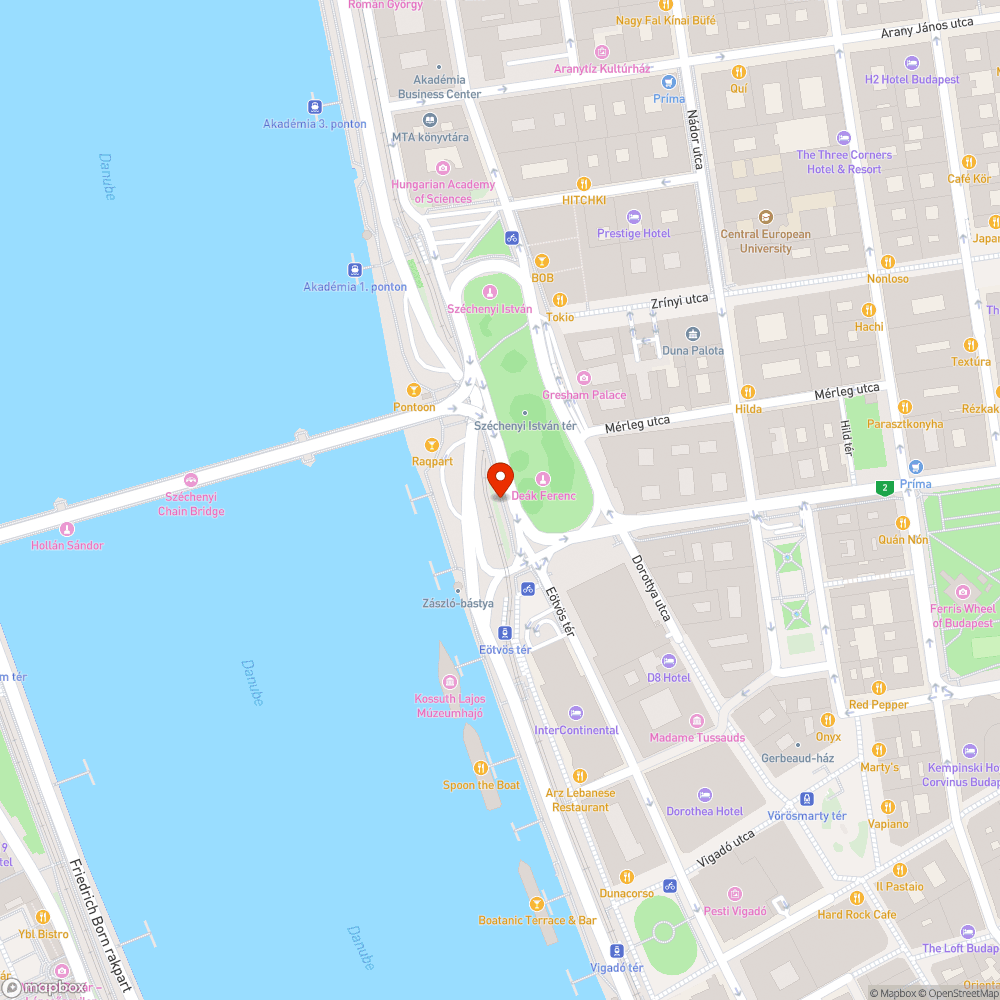 Graffiti a Lánchídnál bejelentés helye