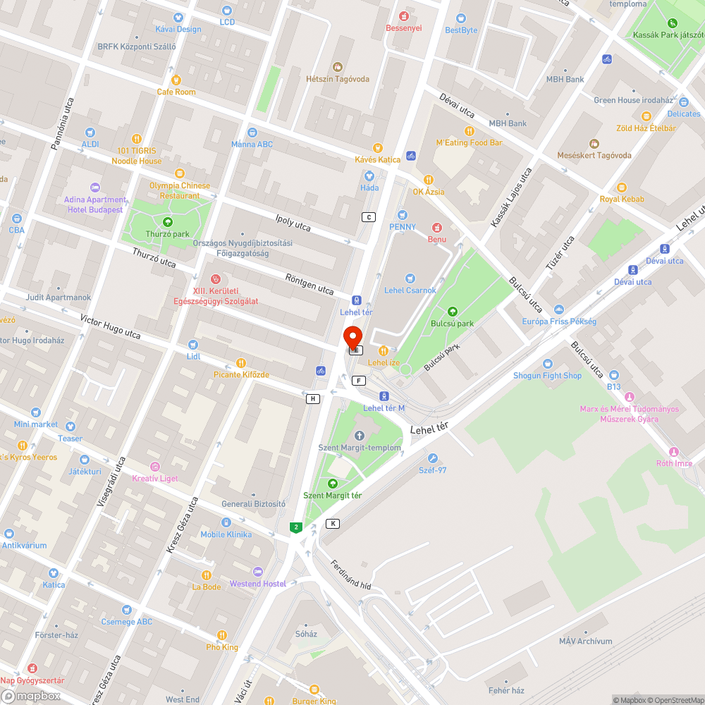 Lehel téri templom mögött ág hulladék bejelentés helye