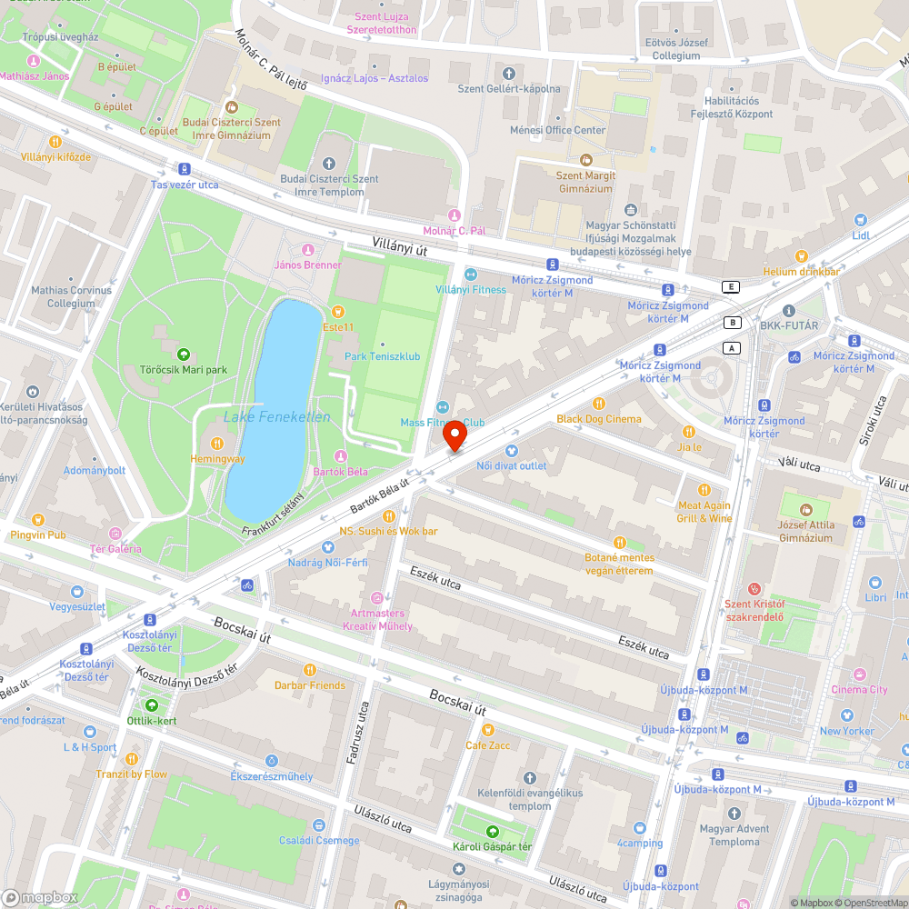 Megrongálódott favermek, több helyen a Bartók Béla úton. bejelentés helye