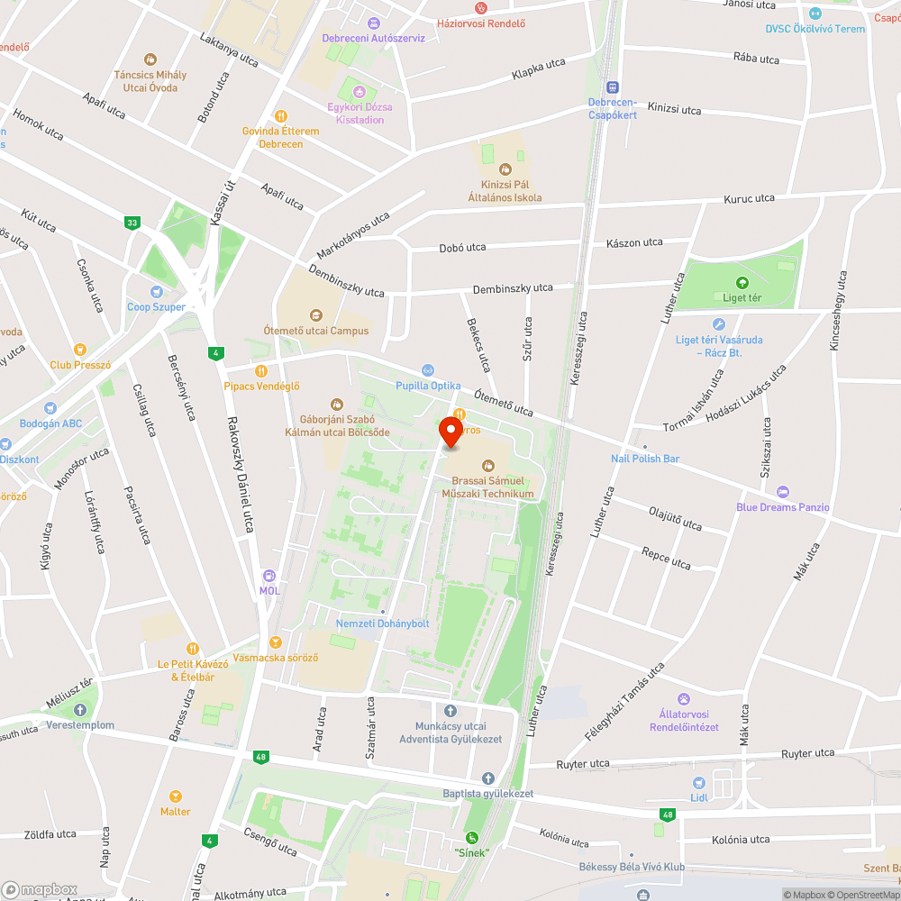 Szemetes környék a Brassai szakközépiskola mellett bejelentés helye