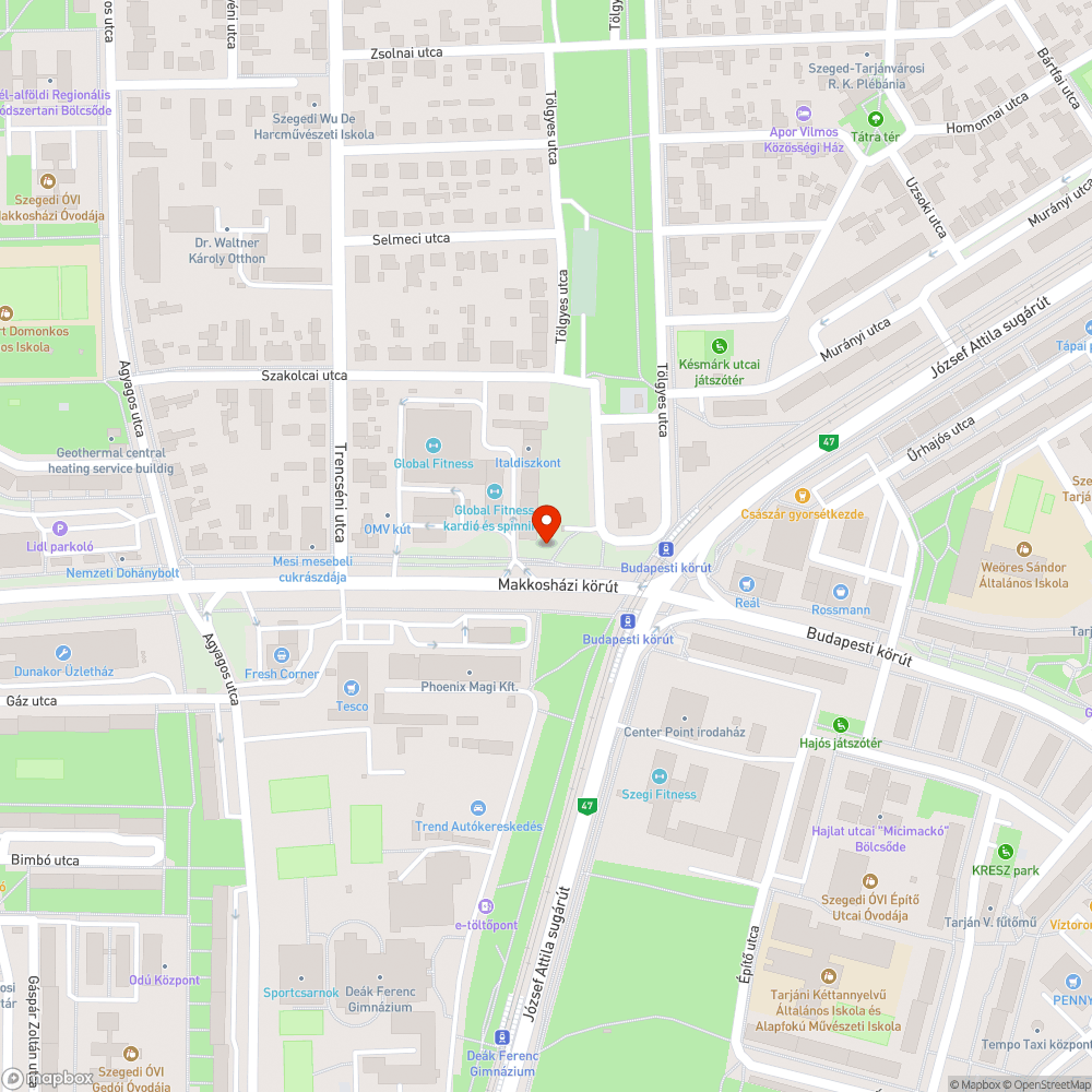 Széles kráterszerű mélyedés a bicikliúton a Makkosházi körúton bejelentés helye