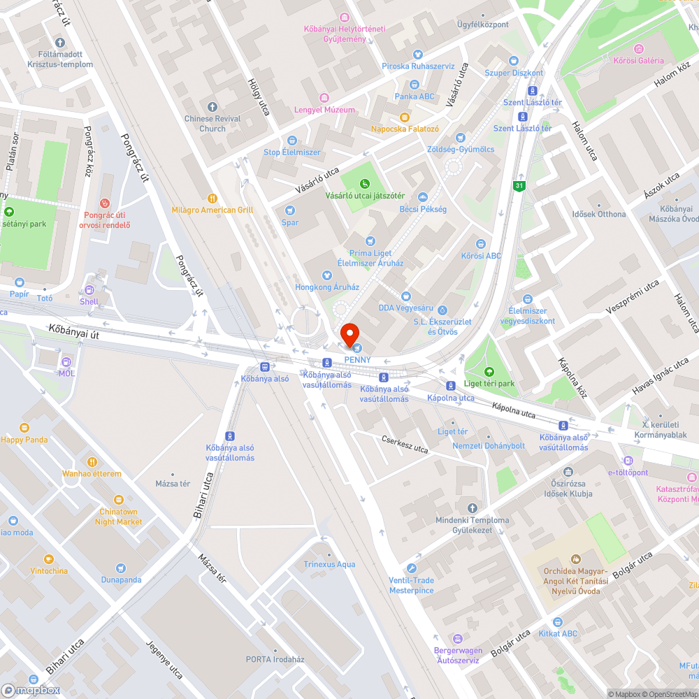 Szemetes, szilánkos bringaparkoló bejelentés helye