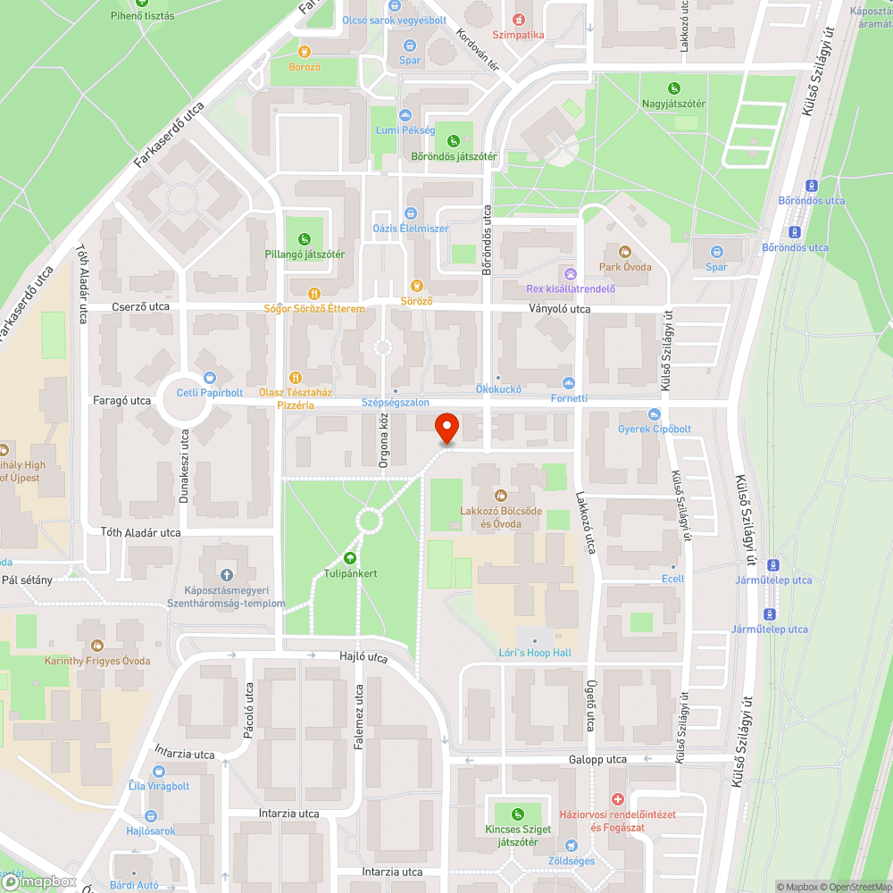 Hiányzó poller, kövek az úton bejelentés helye