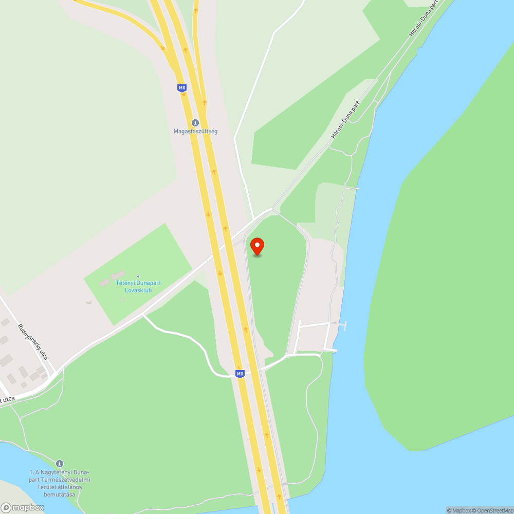 Hullámos burkolat a felújított M0 Deák Ferenc hídon bejelentés helye