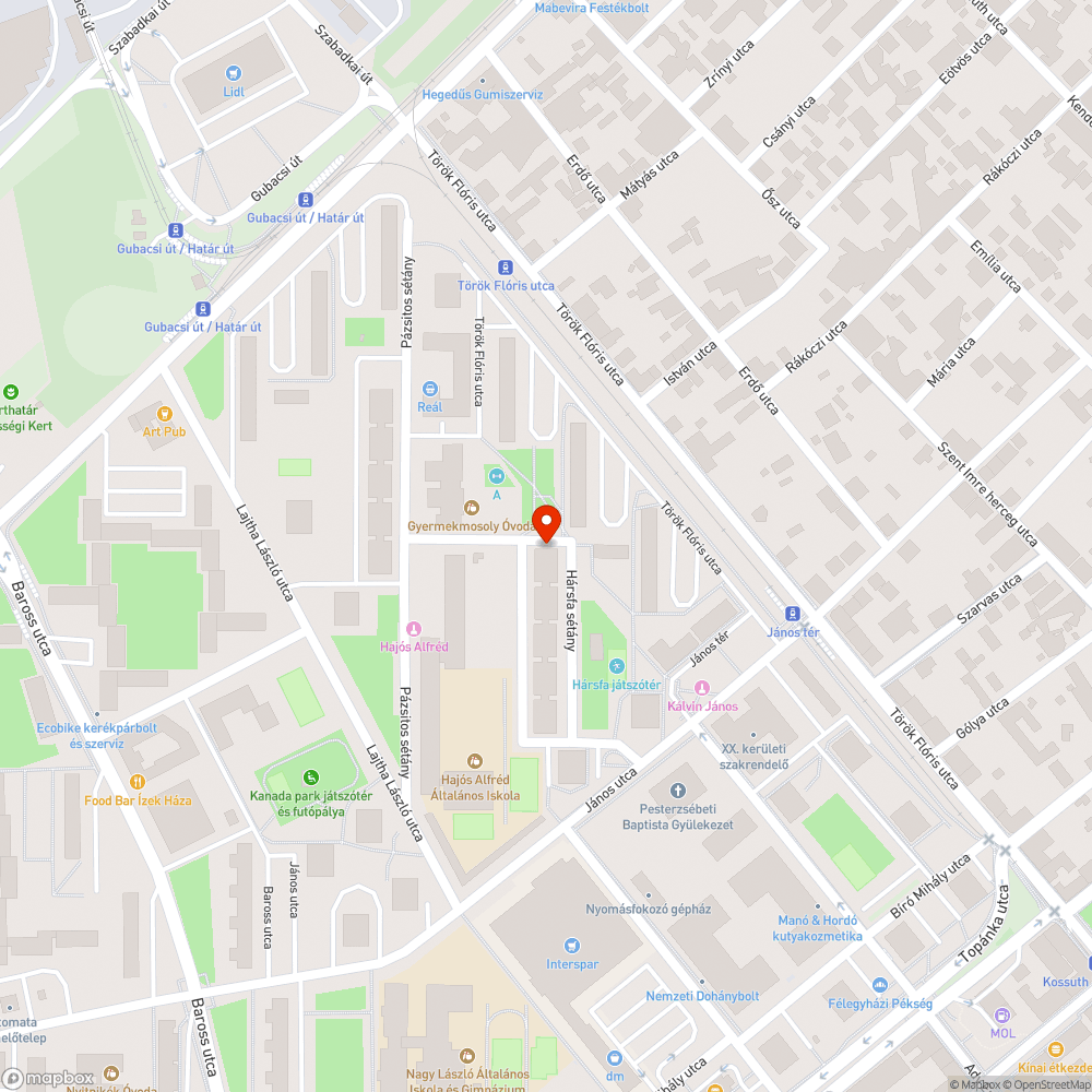 Hibás mindkét irányból behajtani tilos táblák (Hársfa sétány) bejelentés helye