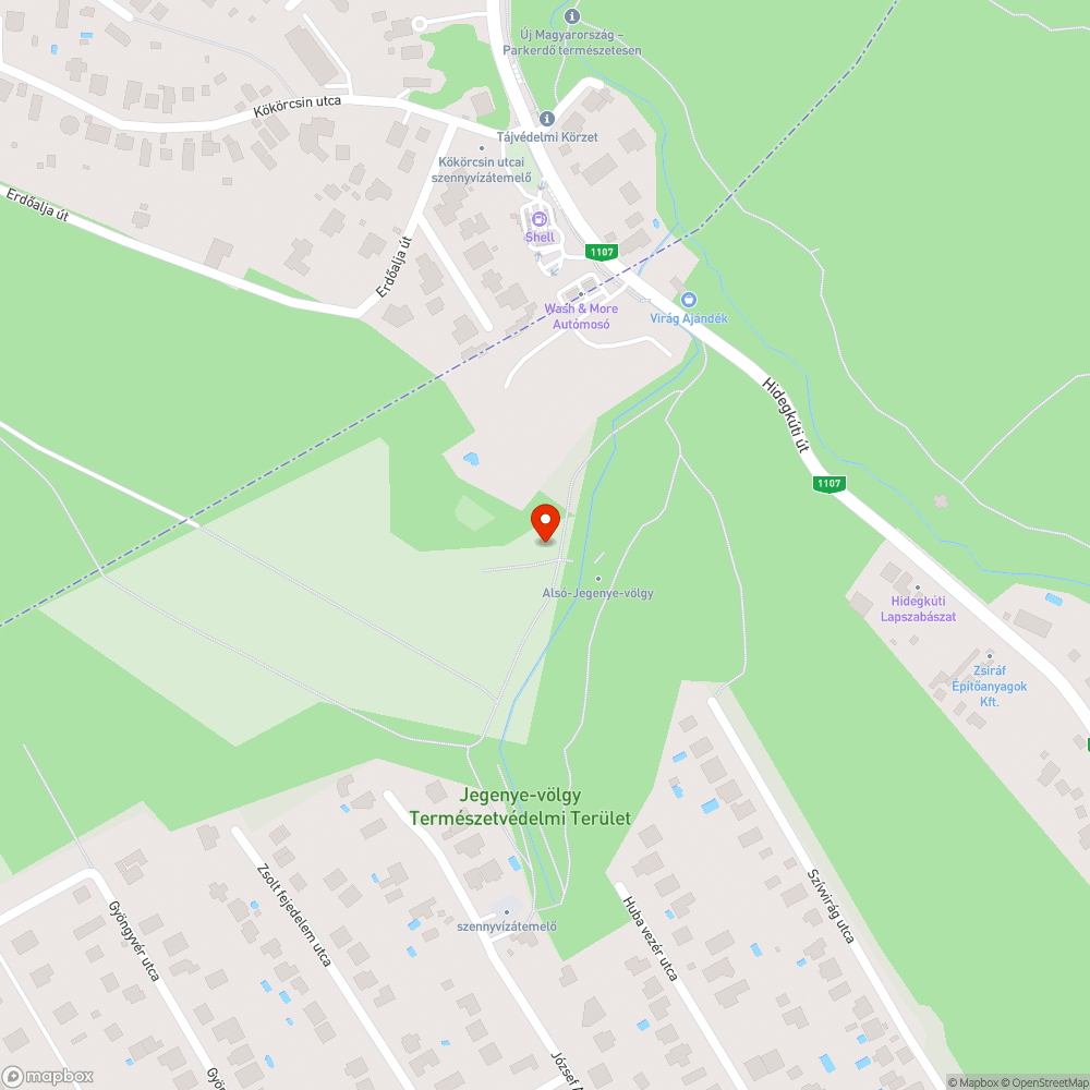 Földből kiálló vaspántok bejelentés helye