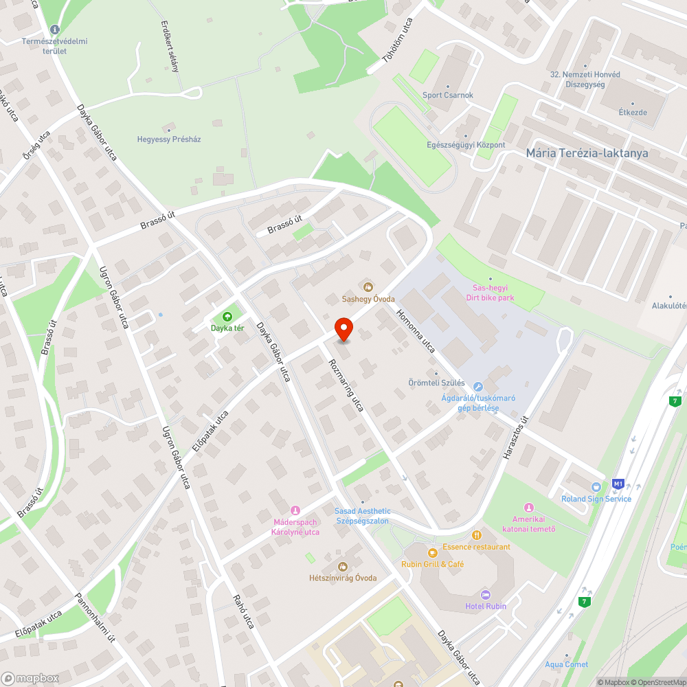 Előpatak utca 10. előtti járda bejelentés helye