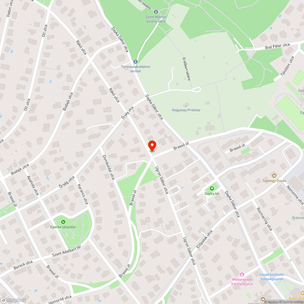 Füvön és járdán parkolás Brassó út, Rákó utca bejelentés helye