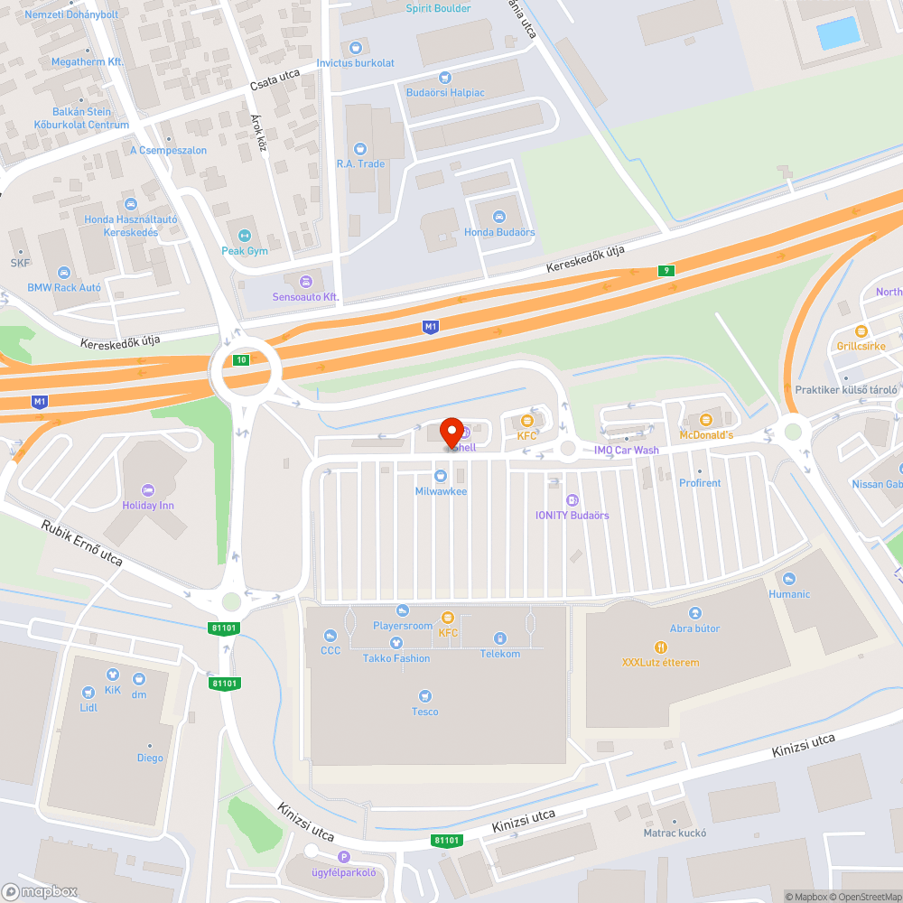 Elhagyott/Lopott jármű bejelentés helye