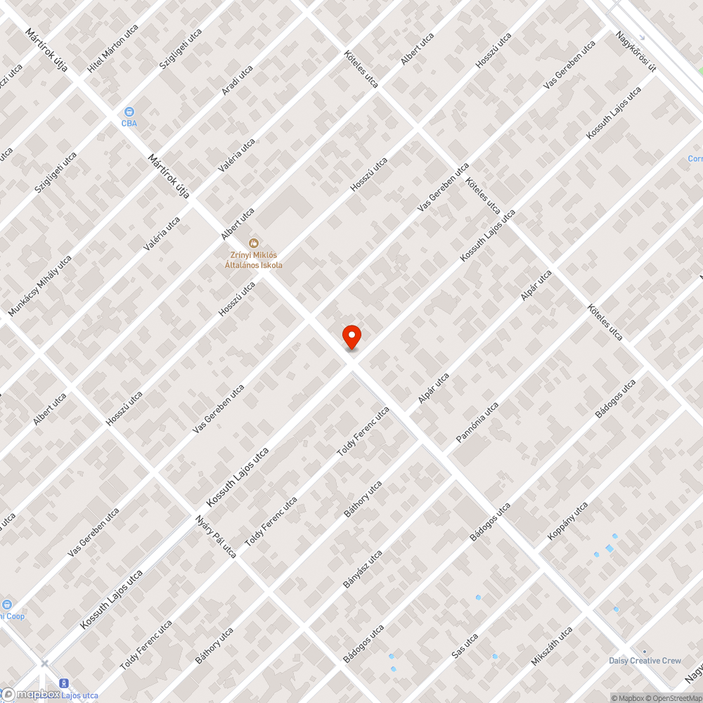 Lekopott zebrák és buszmegálló festés bejelentés helye