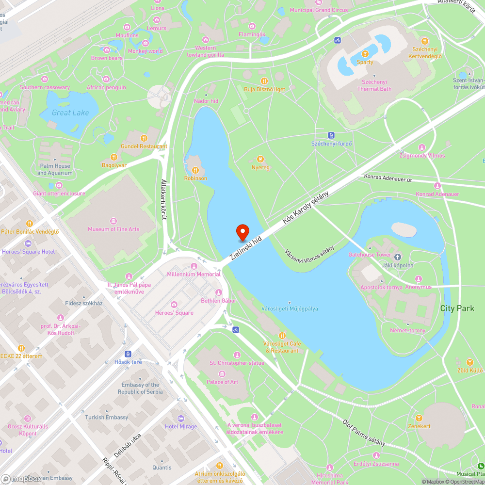 Zielinski híd (Millenniumi híd) bejelentés helye