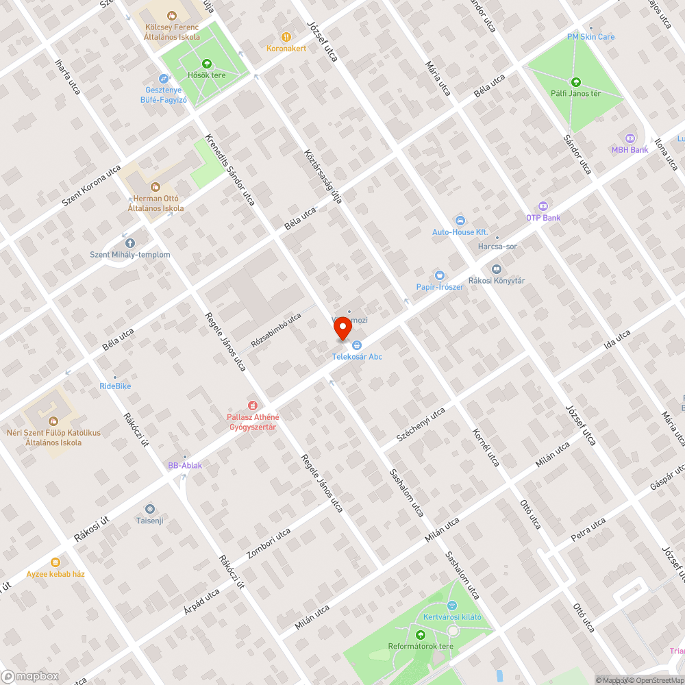 Hiányzó táblák bejelentés helye