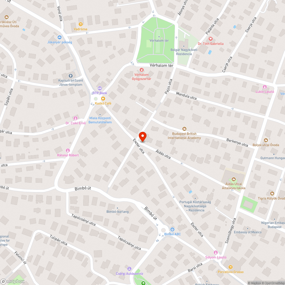 Problémagóc Jézus színe előtt bejelentés helye