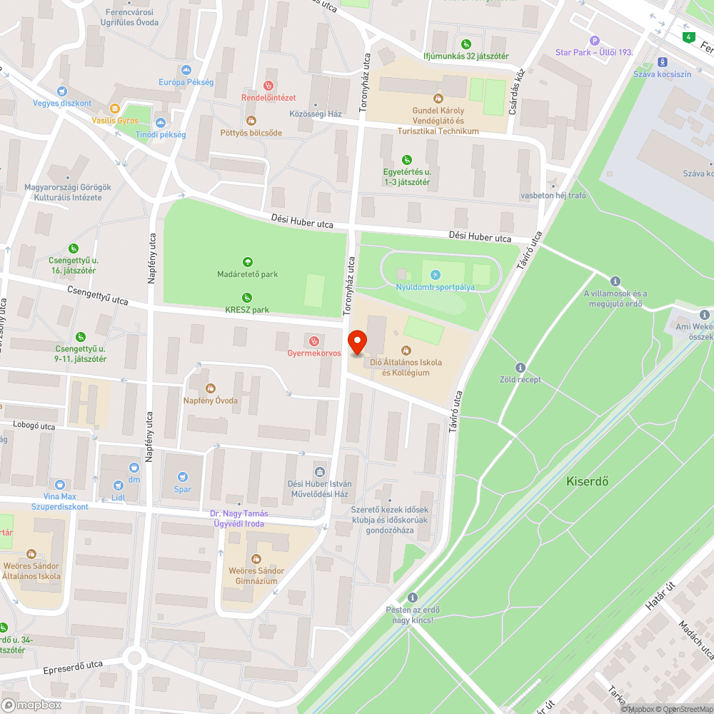 Elhagyott Opel bejelentés helye