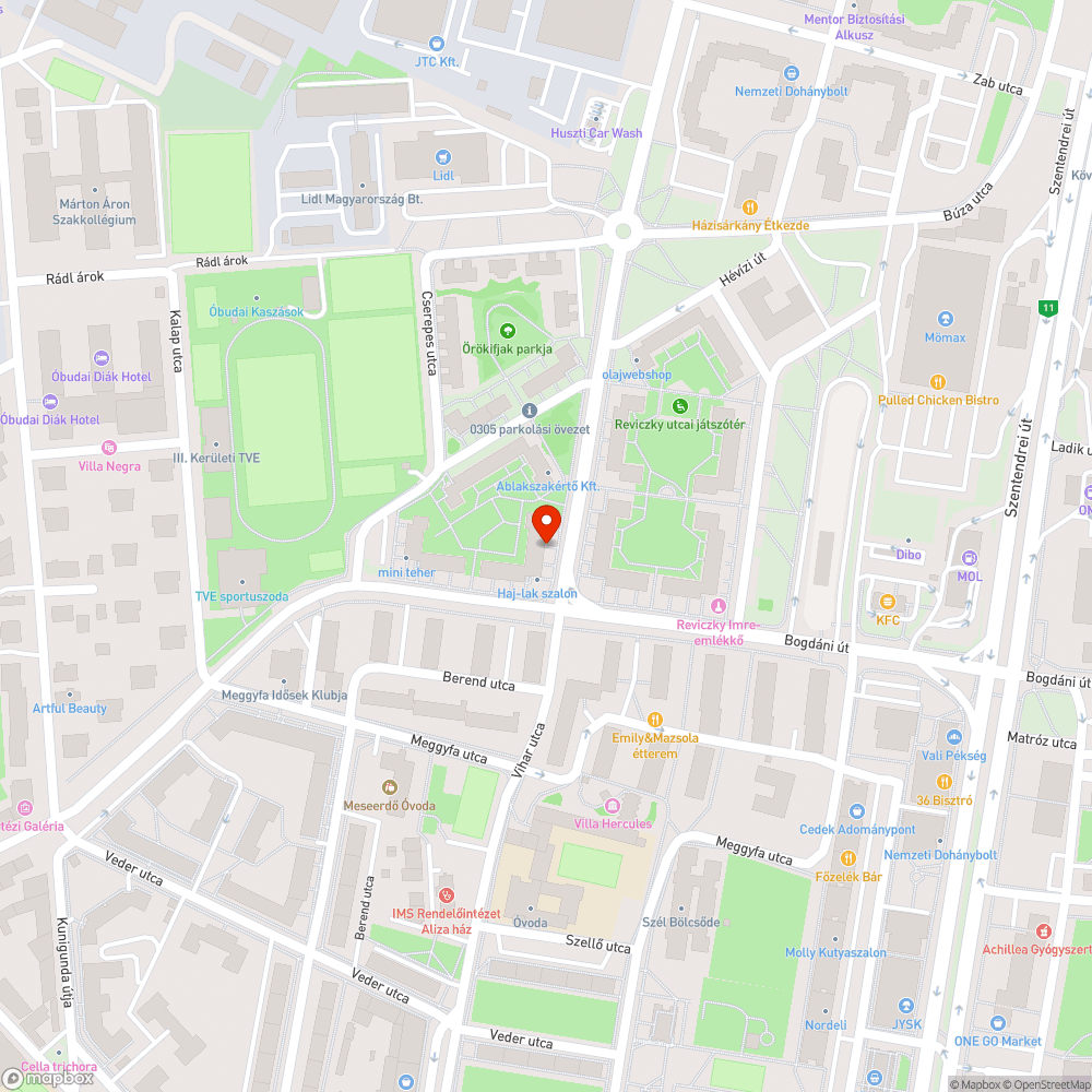 Aszfalthibák - Huszti út 4. és 6. bejelentés helye