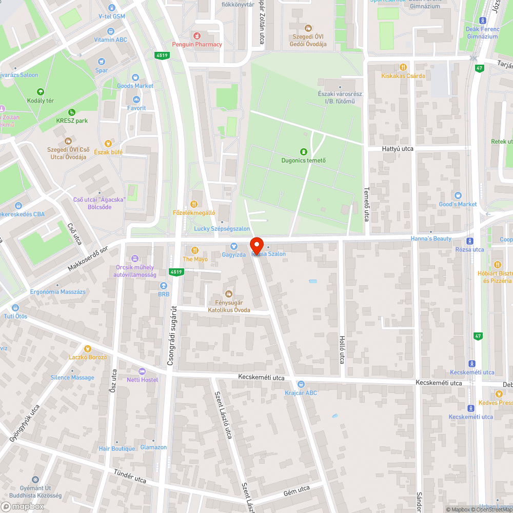 Kátyús út bejelentés helye