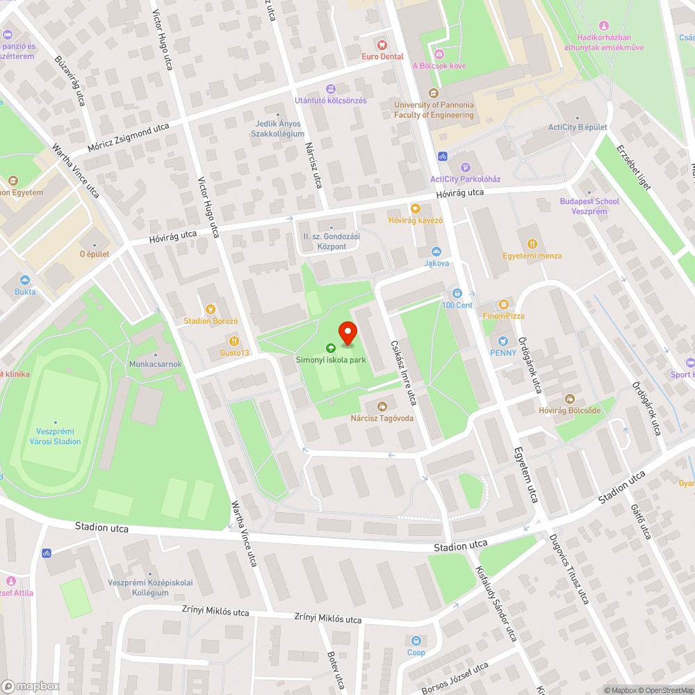 Kidőlt fa bejelentés helye