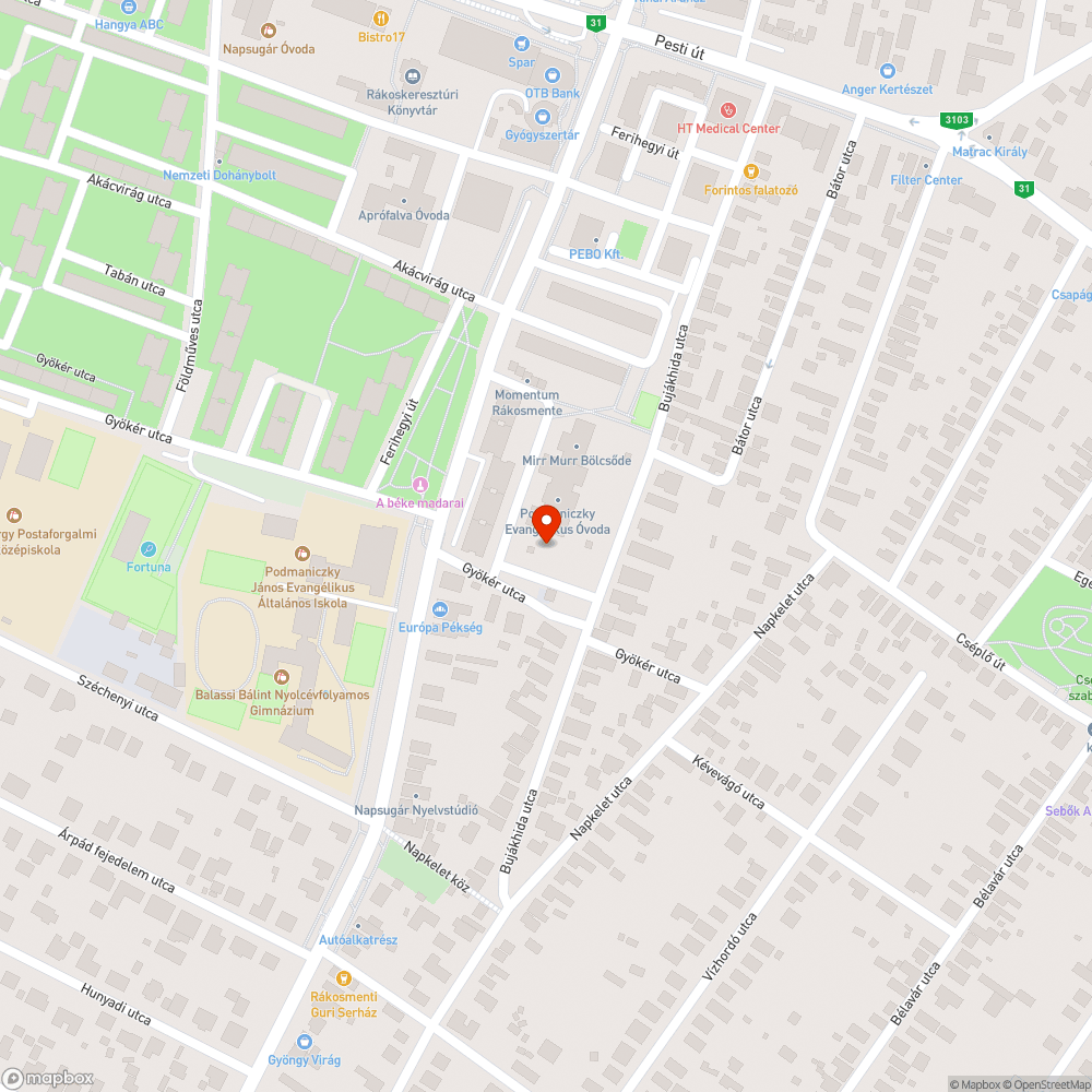 Ford Fiesta Gyöker utca bejelentés helye