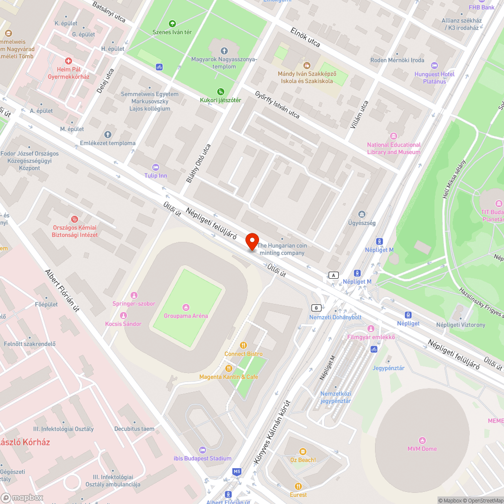 Bicikliút felé megdőlt tábla bejelentés helye