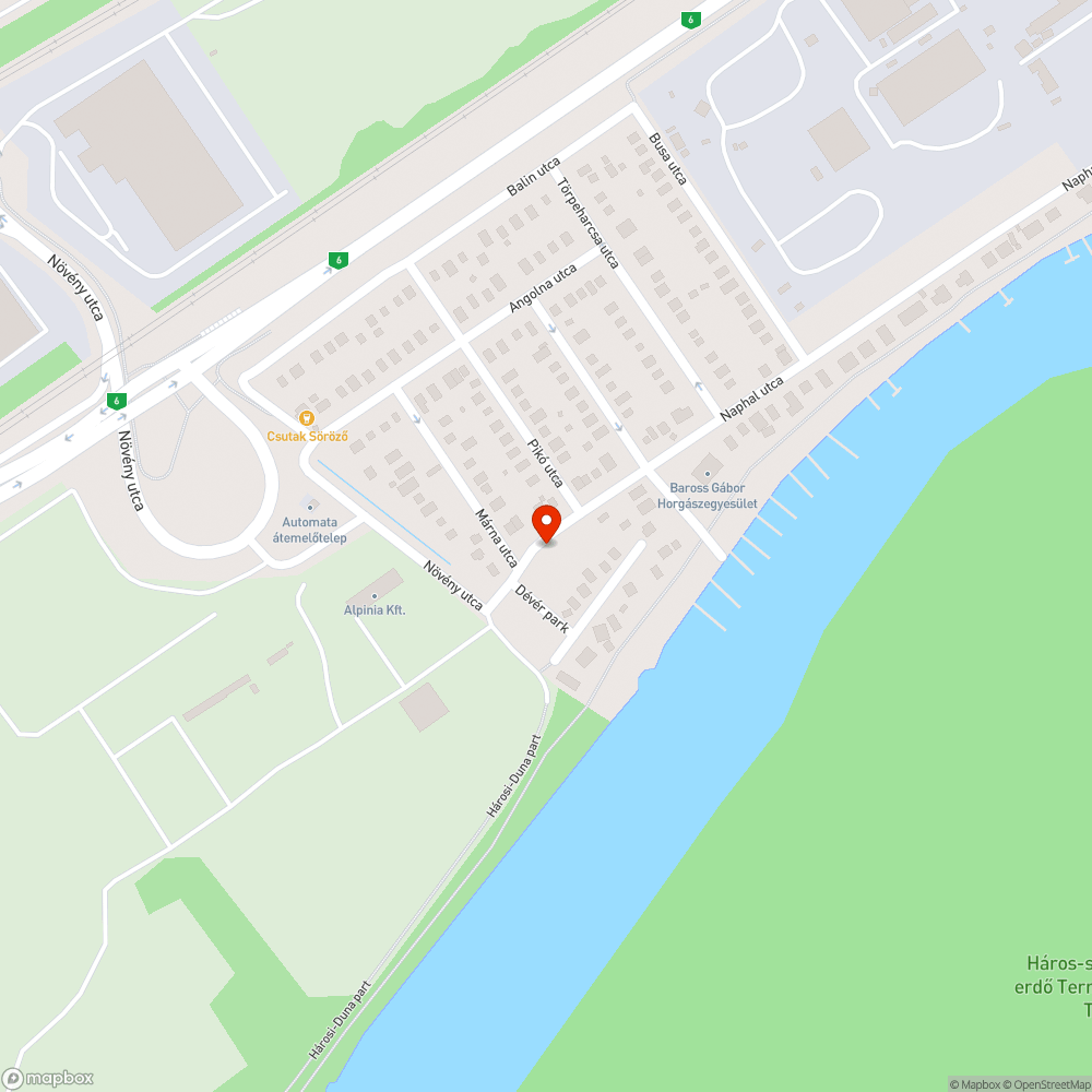 Elhagyott autó bejelentés helye