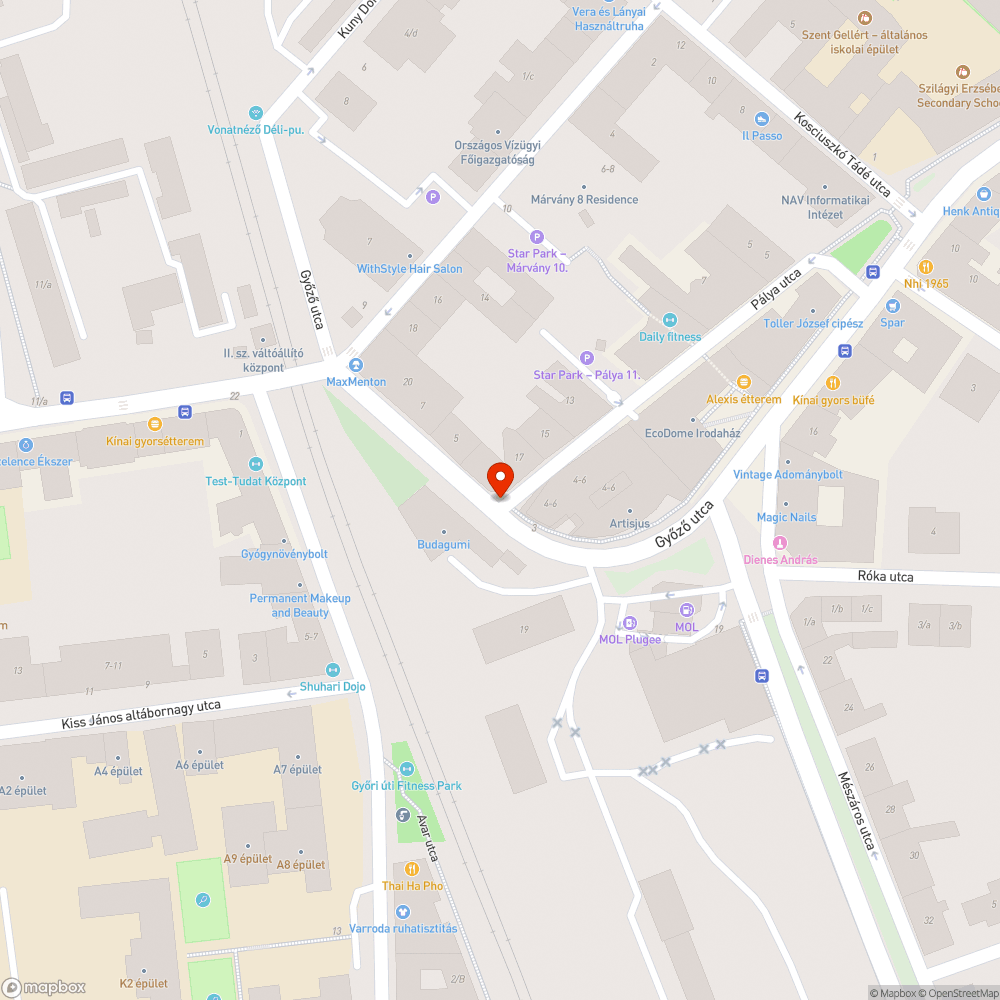 Szétporladt fedlap a Győző utcában bejelentés helye