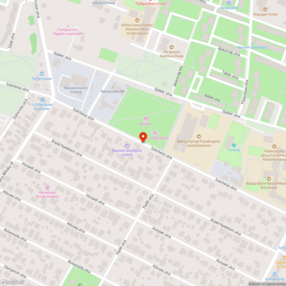 Hepehupás fedél bejelentés helye