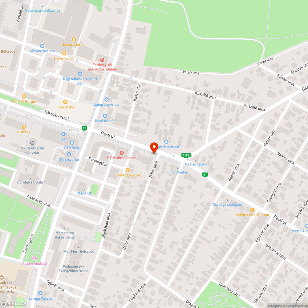 Bicikliútnál parkolás bejelentés helye