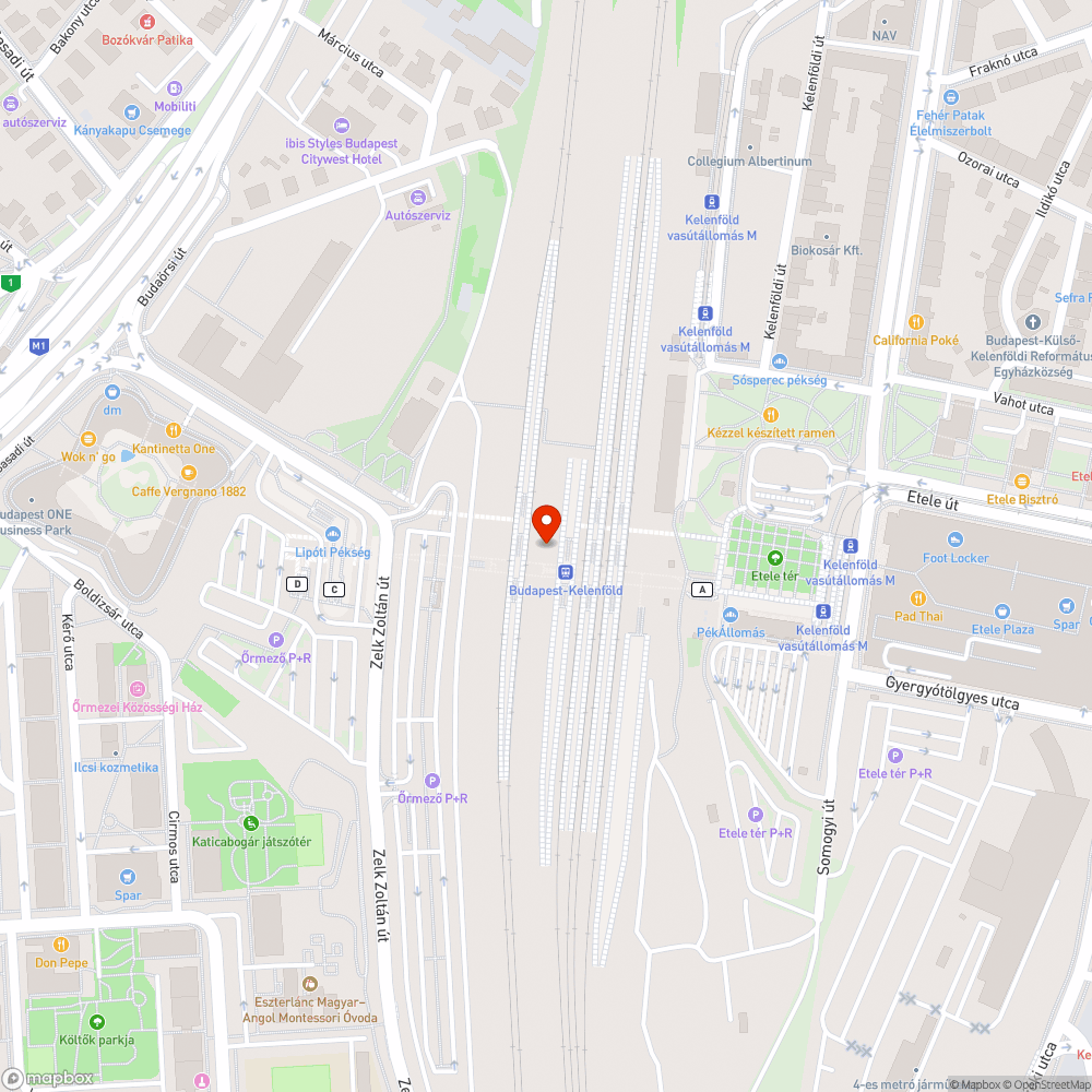 Elhagyott kerékpár bejelentés helye