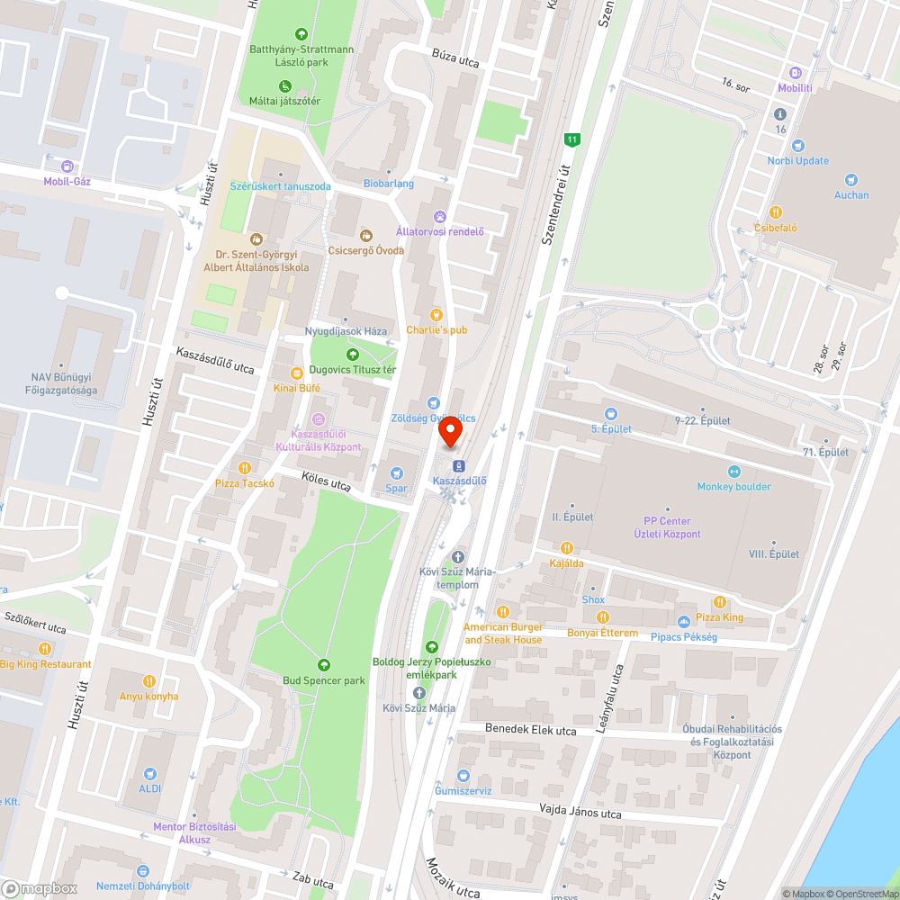 Kerékpárroncs bejelentés helye