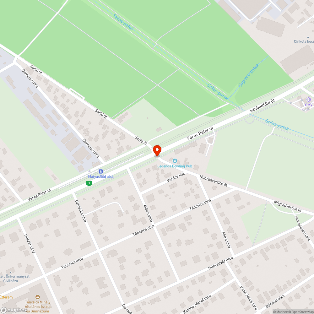 Ferde kerékpáros tábla bejelentés helye