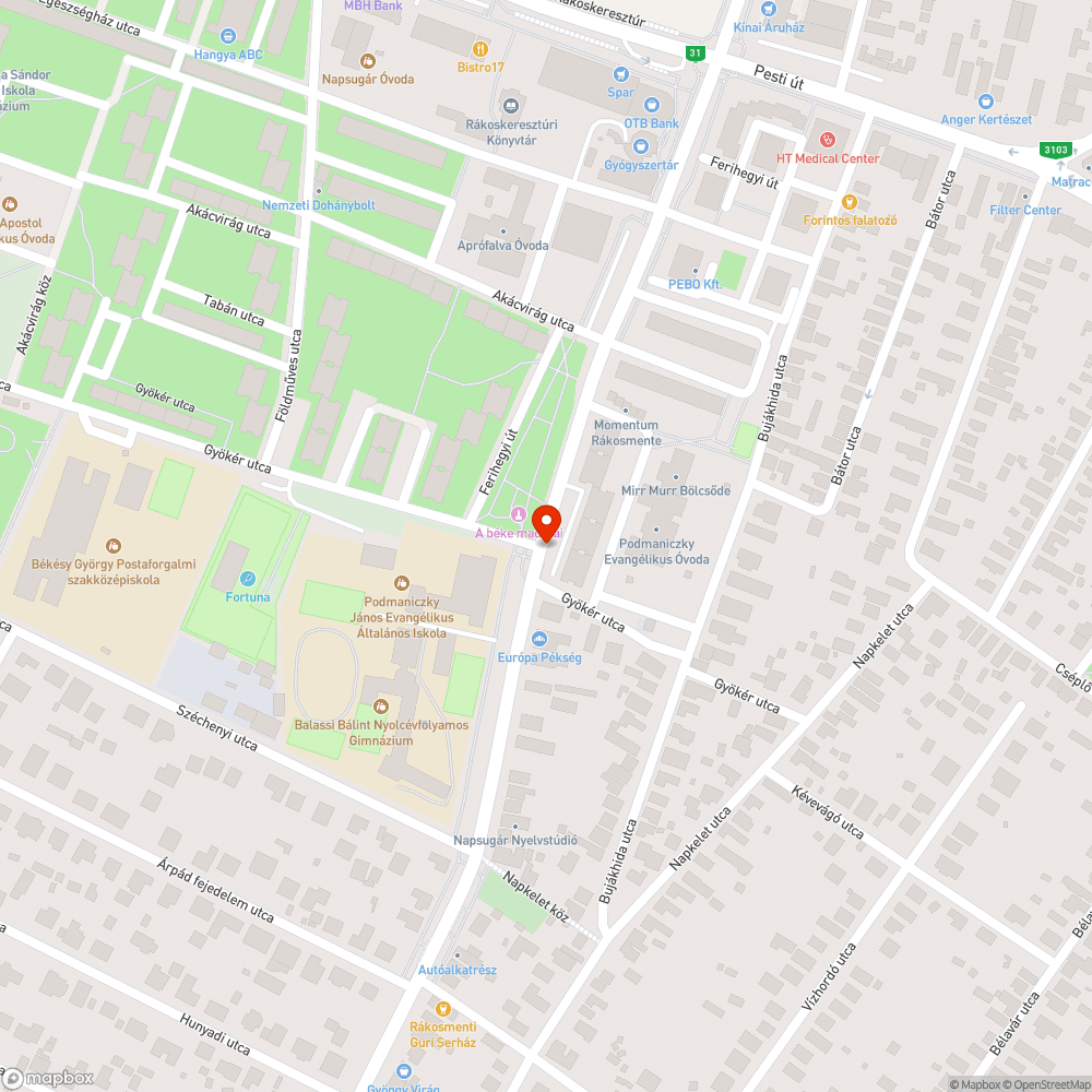 Üres keret bejelentés helye