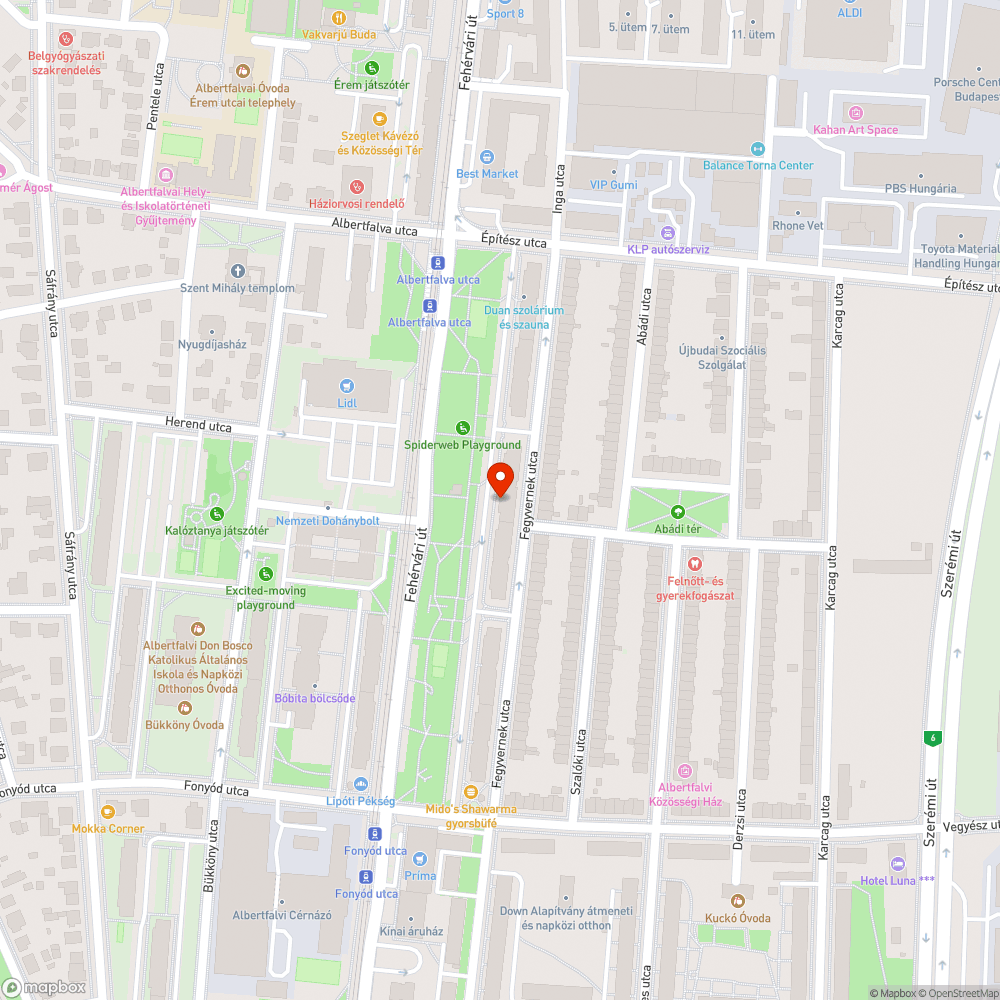 Rossz parkolási rend a Fegyvernek utcában bejelentés helye