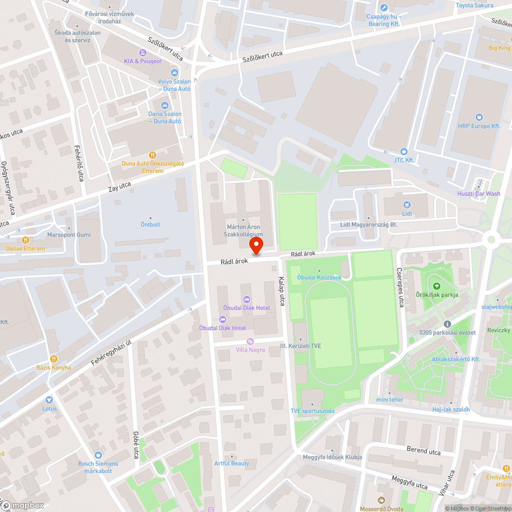 Elhagyott Opel bejelentés helye