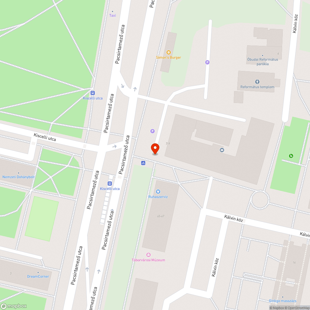 Elgörbült korlát a Kiscelli Postánál bejelentés helye