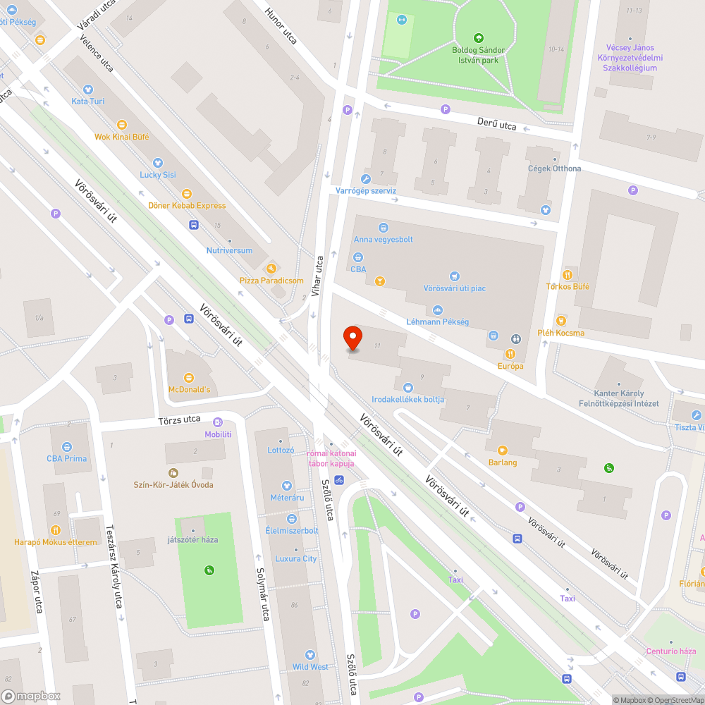 Kidőlt szemetes bejelentés helye