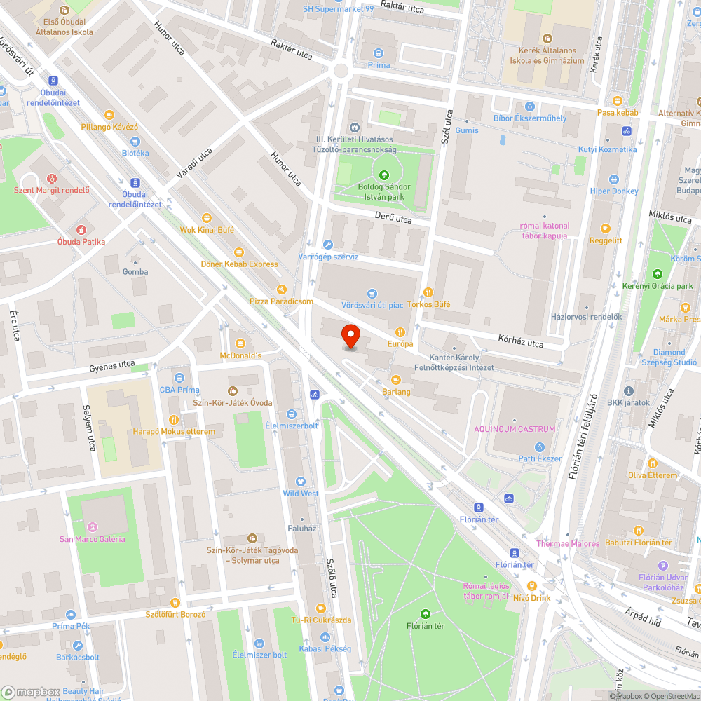 Újratelepítésre váró fahely a Vörösvári úton bejelentés helye